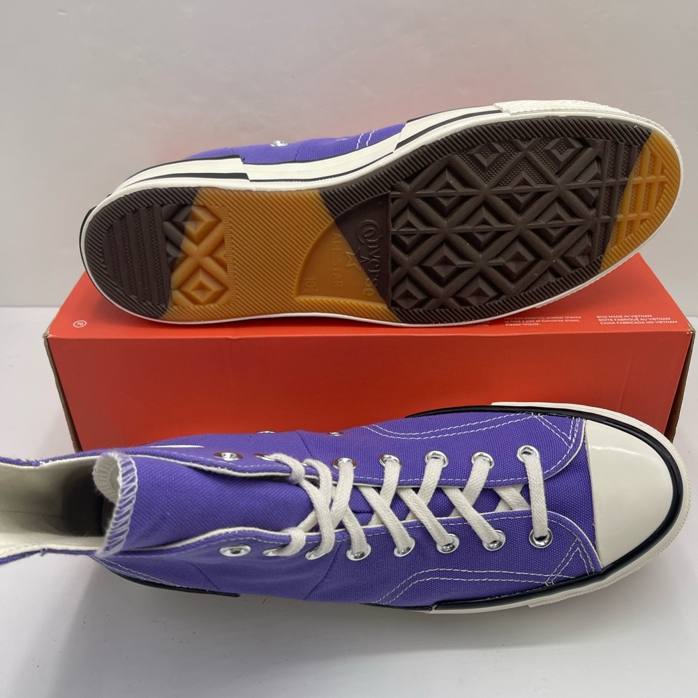 Converse Mn A12523C
CHUCK 70 PLUS HI
VIPER VIOLET/EGRET Purple High-Top Sneakers - Picture 3 of 16